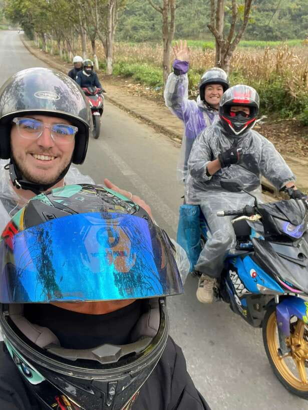 1 Day Ha Giang Loop Tour by Motorbike with Easy Rider - Real - The morning ride through Quản Bạ: Twin Mountains, Bac Sum Pass, Heaven Gate