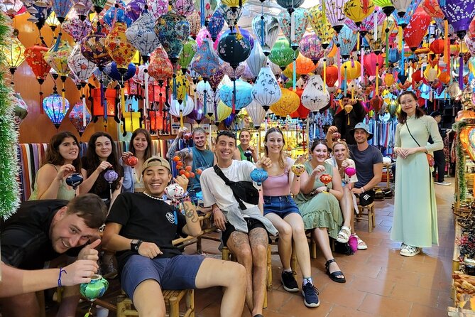 1-Hour Lantern Making Class in Hoi An - Picking your lantern size and building the frame with fabric