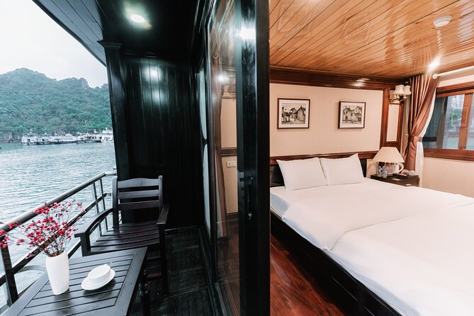 2 Days 1 Night on Lan Ha Bay at Daiichi Boutique Cruise - Comfort on a traditional wooden boat: en-suite A/C, hot water, and a balcony