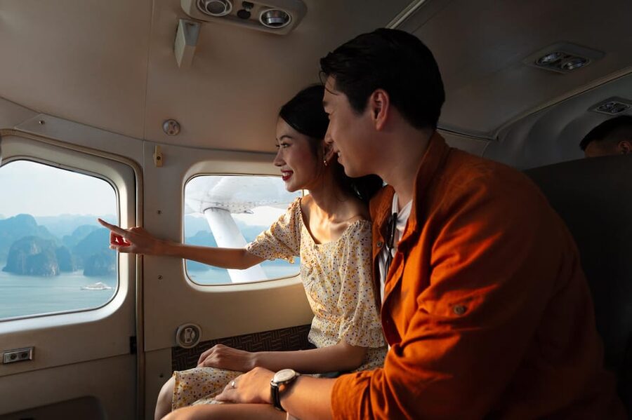 25 minutes sightseeing flight in Halong Bay by Seaplane - Itinerary, explained simply: start, fly, land, done