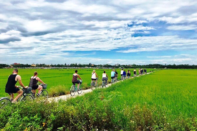 3 Hours Hoi An Countryside Bicycle Tour - War Memorial and a Hoi An Pagoda for Context