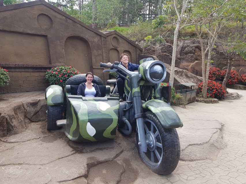 7-hour Datanla waterfall, Clay Tunnel and Holy See temple - Clay Tunnel and the clay art zone, where Da Lat looks tiny on purpose