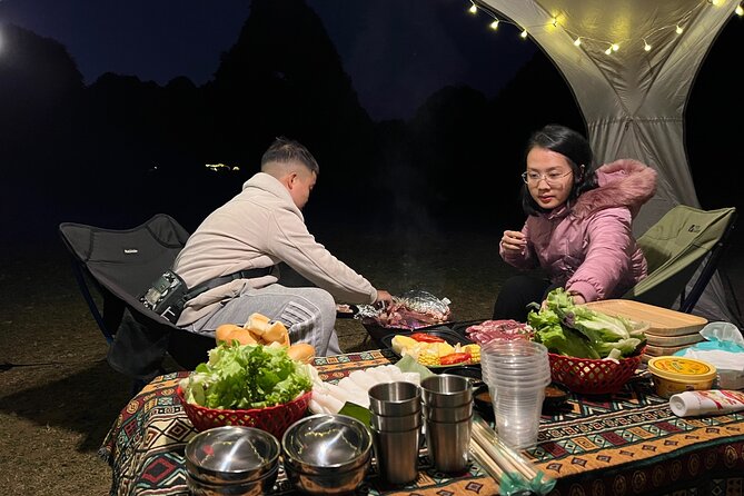 Angel Mountain Ban Gioc Waterfalls Camping Experience 2D1N - Angel Mountain camping night: BBQ, campfire, and real quiet
