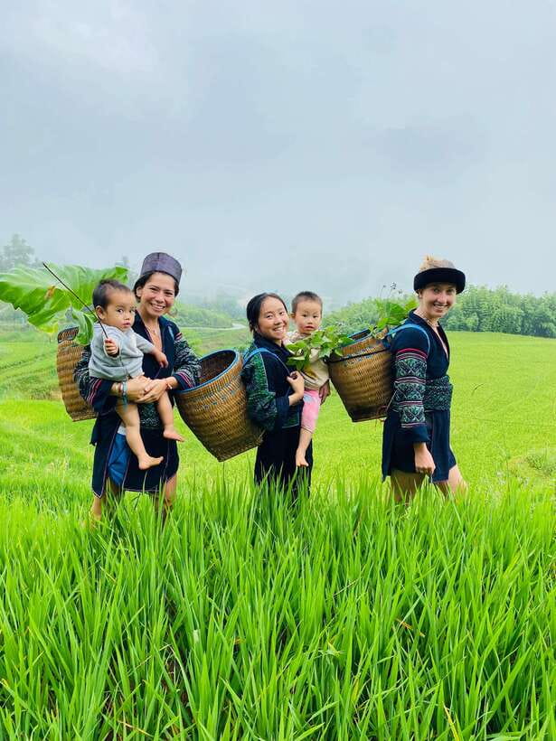 AUTHENIC 2D1N Trek & Bungalow Retreat with Dinh Hmong Family - Day 1: Sapa start at 9:00 AM, rice paths to Y Linh Ho and Lao Chai