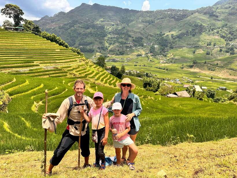 AUTHENIC 2D1N Trek & Bungalow Retreat with Dinh Hmong Family - The Ta Van homestay: hot shower, family dinner, and a welcome dance