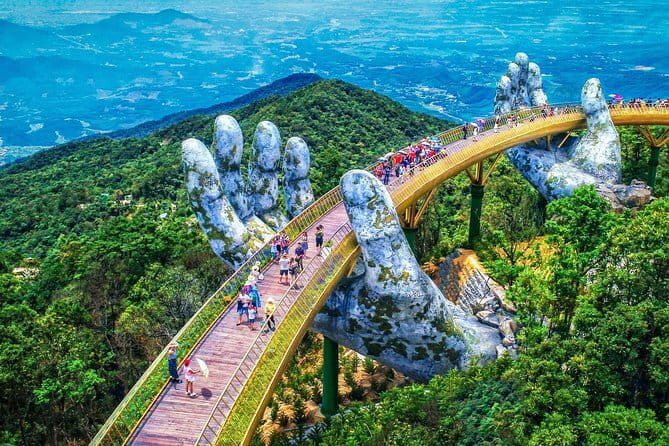 Ba Na Hills & Golden Bridge with Fantasy Park Tour-Optional Lunch - Chùa Linh Ứng Bà Nà Pagoda: 1,500m Elevation, Pines, and Quiet Views