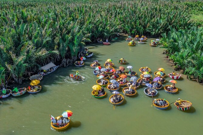 Basket Boat Ride, Coconut Forest, Sunset and Hoi An Town by Night - Non Nuoc Stone Carving Memory Museum: quick stop, real craft focus
