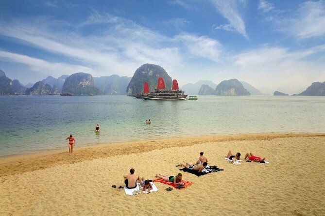 Best Halong 5 star Day Trip, inclusive,buffet,cave,kayak,transfer - Boarding at Tuan Chau Harbor: what the first hours feel like