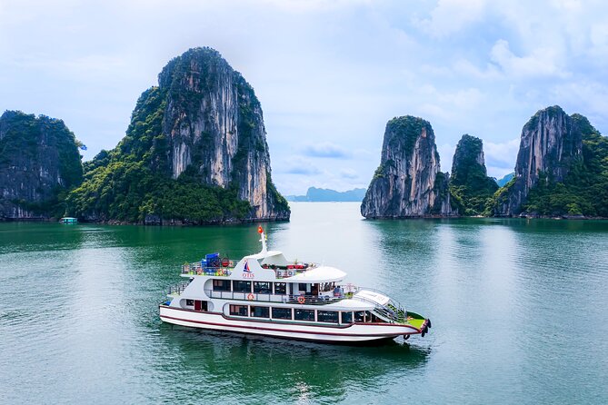 Best Halong 5 star Day Trip, inclusive,buffet,cave,kayak,transfer - Ti Top Island and Titov Peak: the view stop most people want