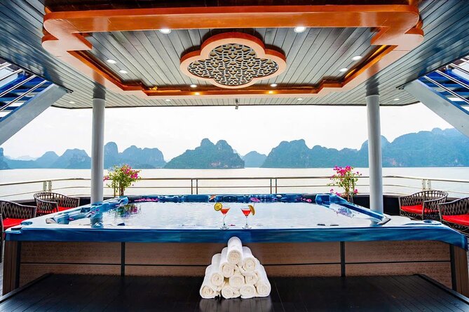 BEST SELLER - Halong 5 Star Day Cruise: Buffet, Wine & Jacuzzi - Sung Sot Cave: best views with the right pace