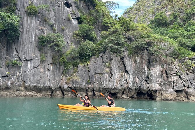 Best seller Halong bay 6 hours cruise - Hang Luon Cave time: choose kayak for challenge or sampan for comfort