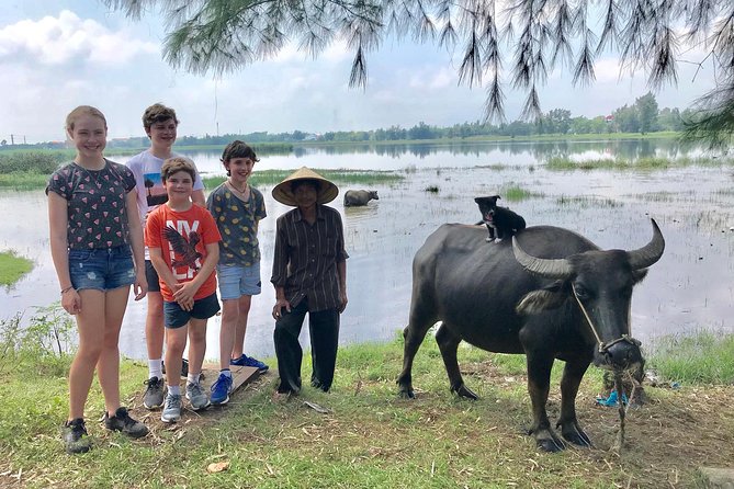 Buffalo Riding and basket boat tour from Da Nang/ Hoi An - Bamboo basket boats in the Bay Mau Coconut Forest