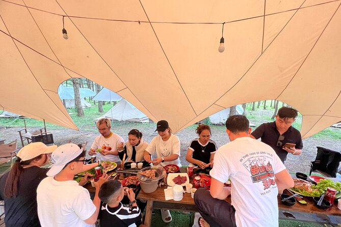 Camping and Sup/Kayak at Tuyen Lam Lake - Day 1: Sunset SUP training, then BBQ at the right hour
