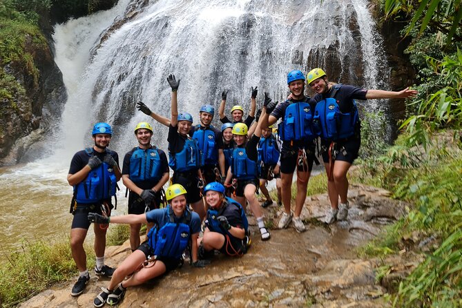 Canyoning Tour in Dalat Viet Nam - Base camp skills: knots, harness fitting, and rappelling technique
