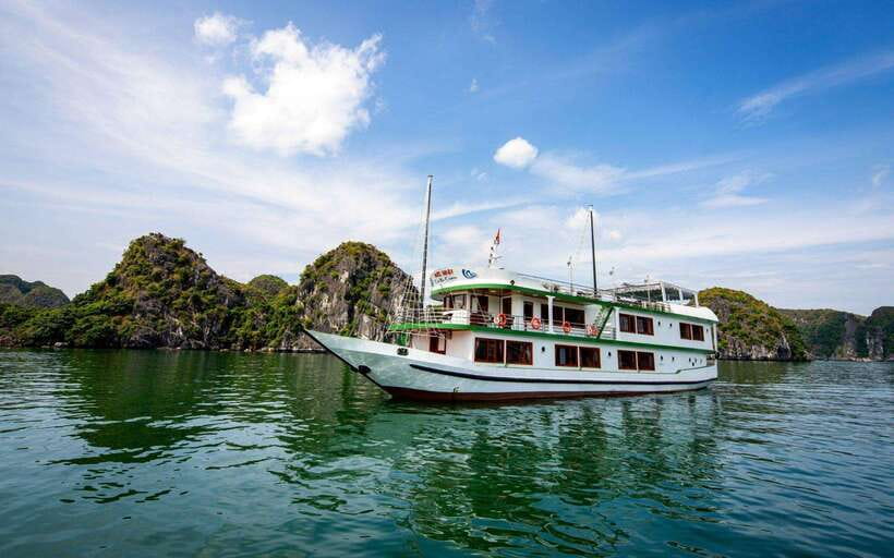 Cat Ba: 2-Day Lan Ha Bay Cruise with Activities & Meals - Day 1: Harbor check-in, karst sights, kayaking, and the sunset deck