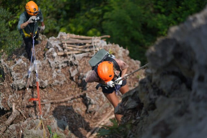 Cat Ba Abseiling Tour - Explore The Biggest Lagoon of Lan Ha Bay - Lan Ha Bay views, then the switch to cave and lagoon time