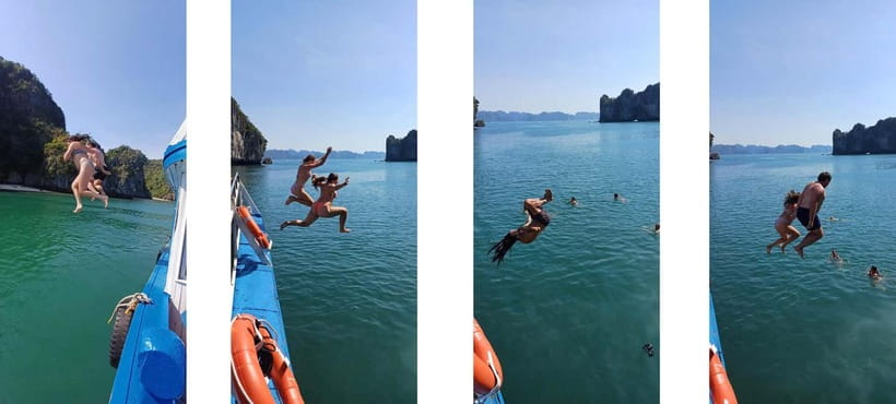 CAT BA: LAN HA & HALONG BAY – KAYAK, BIKE, LUNCH, SNORKEL - A small-group Cat Ba day that mixes caves, beaches, and biking