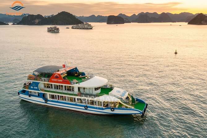 Cozy Bay Halong 5-Star Day Cruise, Buffet, Cave, Kayak, Swimming - Bus comfort and guide style: why names keep popping up