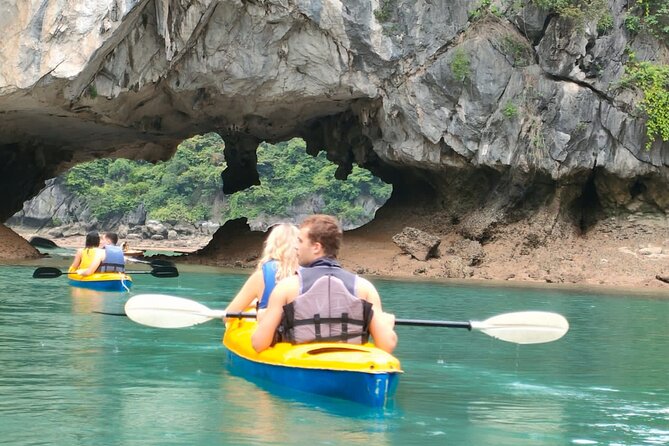 Cruising- Kayaking- Cycling- Trekking 3D/2N from Cat Ba in less tourist areas. - Second day on the water: biking back to the dock and another Lan Ha Bay cruise