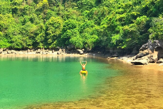 Cruising- Kayaking- Cycling- Trekking 3D/2N from Cat Ba in less tourist areas. - Two nights anchored: what the quiet lagoon overnight feels like