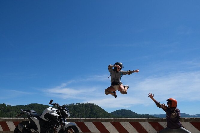 Da Lat Easy Rider Group Waterfall Motorcycle Adventure - The ride starts near Tuyen Lam Lake, with breakfast-style momentum