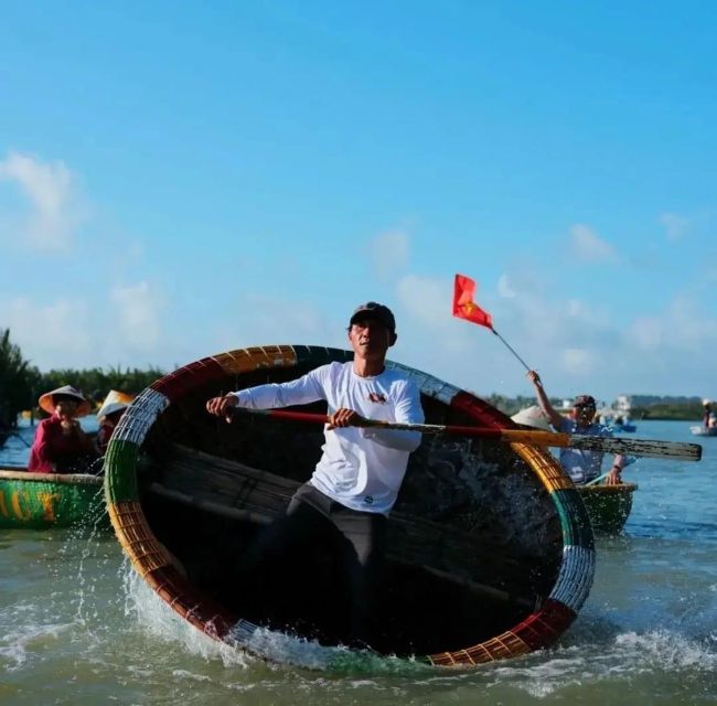 Da Nang/Hoi An:Experience Basket Boat ride in Coconut Forest - From Conical Hats to Paddling, Your On-Boat Moments