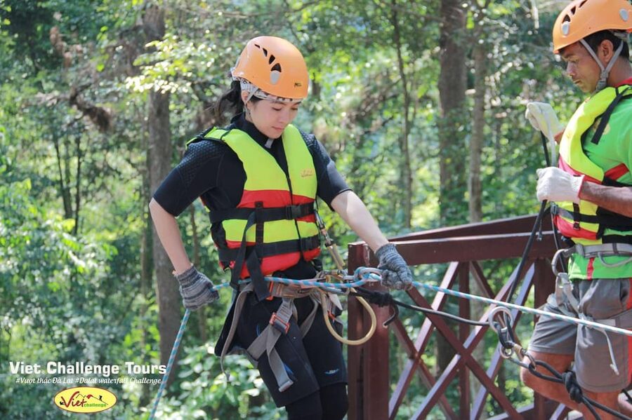 Dalat: Canyoning Extreme Adventure Vietnam - Waterfall conquering: the 25m drop and what it demands