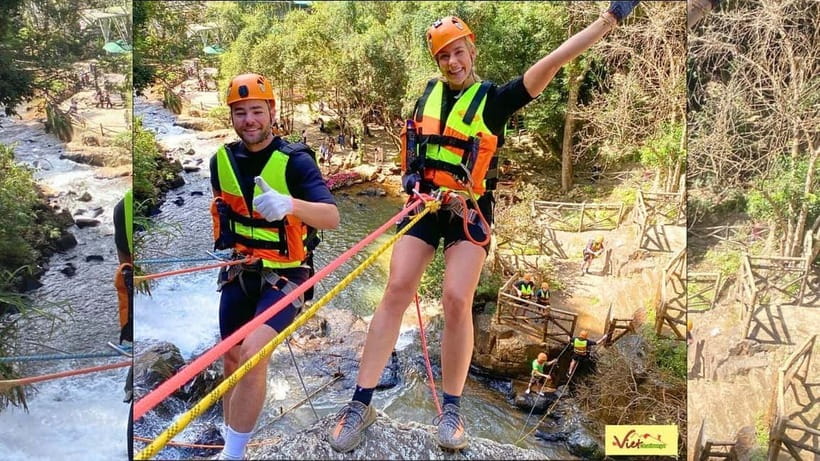 Dalat: Canyoning Extreme Adventure Vietnam - Dry Cliff 18m: get over the fear, learn controlled speed