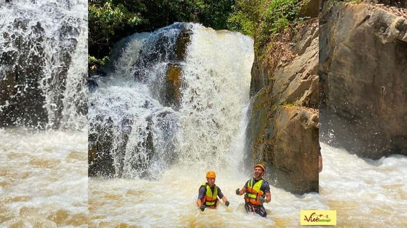 Dalat: Canyoning Extreme Adventure Vietnam - Water sliding: the part that feels silly in the best way