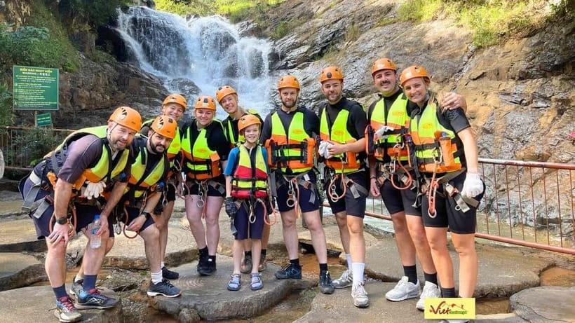 Dalat: Canyoning Extreme Adventure Vietnam - Picnic lunch on top of the highest waterfall