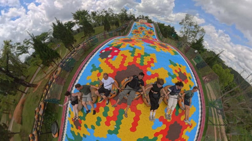 Dalat Go Kart - Mongo Land - Countryside Small Group Tour - Mongo Land photo zones and the animal area choice