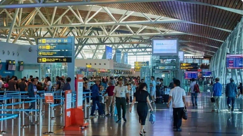 DaNang: Fastrack in DAD inter airport - Departure flow: priority boarding, luggage, and security lanes