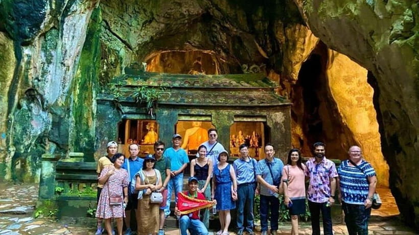 DaNang/HA: Lady Buddha, Marble Mountain & Am Phu Caves Tour - Lady Buddha at Linh Ung Pagoda, plus Monkey Mountain views