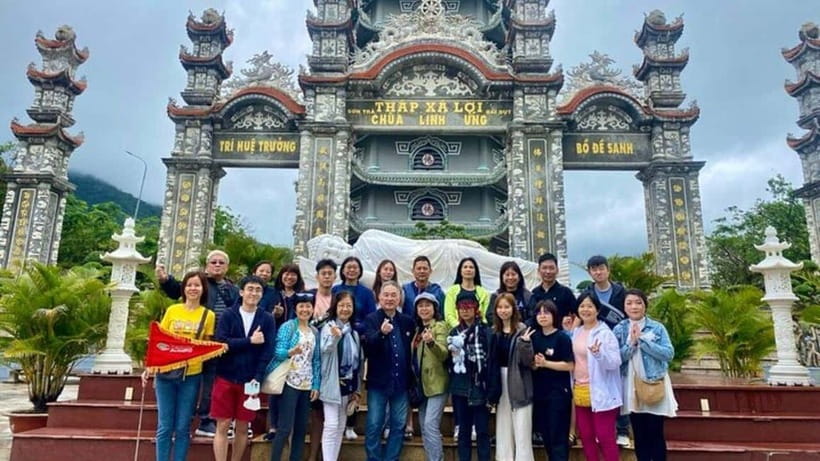 DaNang/HA: Lady Buddha, Marble Mountain & Am Phu Caves Tour - Marble Mountains: temples, viewpoints, and cave time