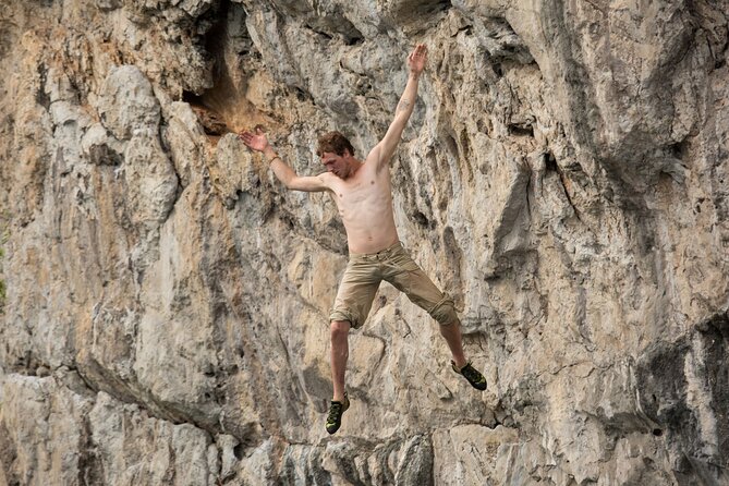 Deep Water Solo - The Jump Into Blue Water After Each Climb