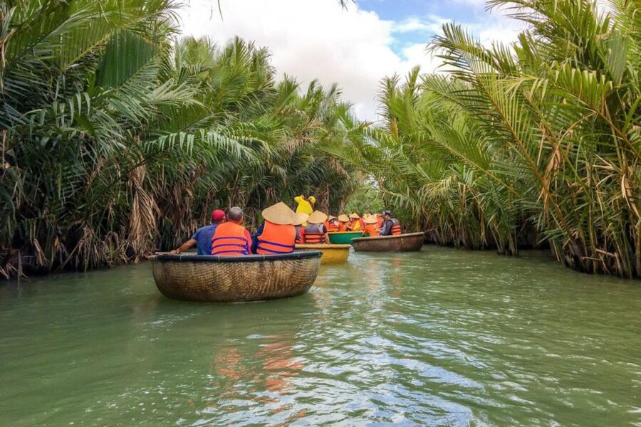 Experience Bamboo Basket Boat on Coconut village w Locals - Step-by-step: from the Nong Thon Travel meetup to Bay Mau
