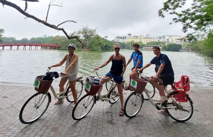 Explore Hanoi Old City By Cycling Tour With Small Groups - Ba Dinh Square and the Ho Chi Minh complex, viewed from outside