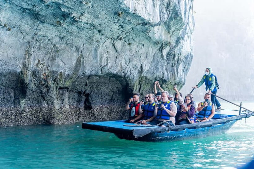 From Ha Long: Luxury Symphony Day Cruise with 2 Jacuzzi Pool - Sunset tea party with canapés, then two Jacuzzi pools