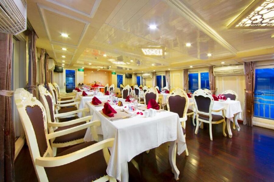 From Hanoi: 2-Day Bai Tu Long Bay Luxury Cruise with Jacuzzi - On-board luxury that earns its place: jacuzzi cabin, bar, and sundeck time