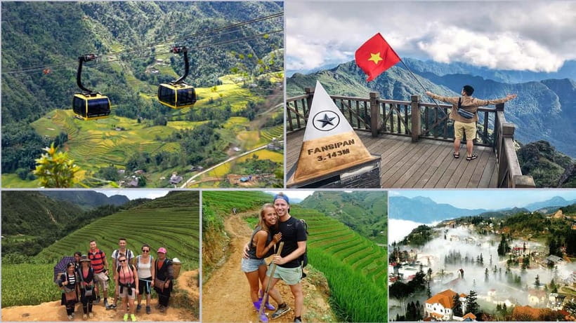 From Hanoi: 2-Day Sapa-Fansipan Peak & Trek & Ha Giang Bus - Day 1 Trek: Lao Chai to Ta Van, rice terraces plus real village life