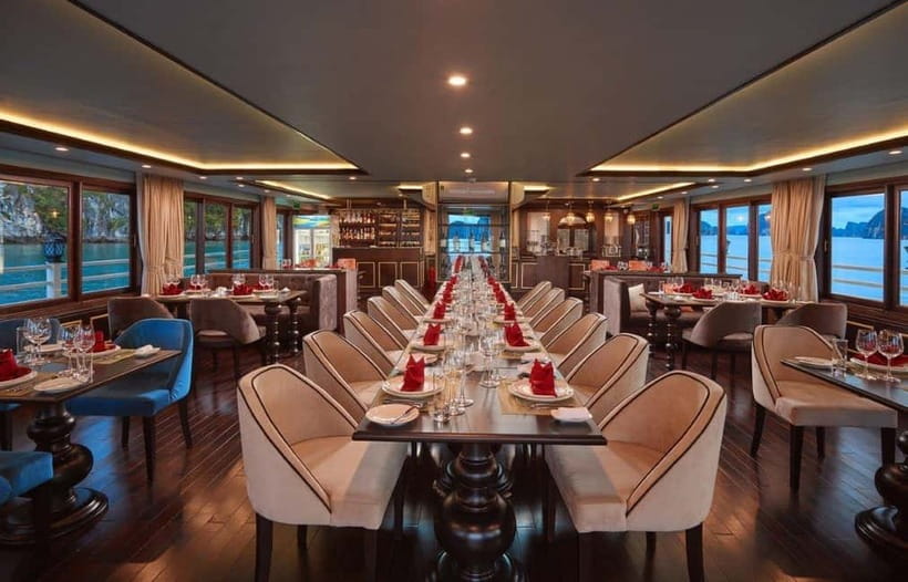 From Hanoi: 3 Day Halong Bay 5 Star Cruise - Ninh Binh Tour - Day 1: Halong Bay Caves, Titov Island Swim Time, and Chef-Led Fun