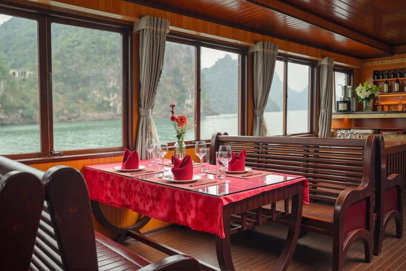 From Hanoi/Cat Ba: Lan Ha Bay Full-Day Boat Trip - The Ba Trai Dao Swim and Jump Stop: Quiet Water, Big Views