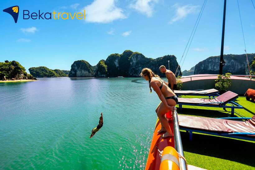 From Hanoi/Cat Ba: Lan Ha Bay Full-Day Boat Trip - Boarding at 09:00: Cai Beo Fishing Village and Limestone Towers