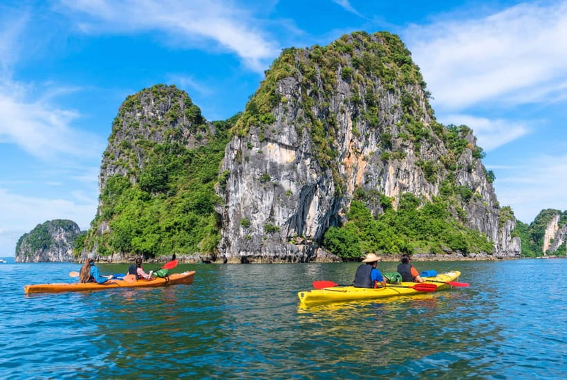 From Hanoi: Ha Long Bay Save-Cost Tours - Big & Small Groups - Luon Cave: kayaking or bamboo boat in the inner bay