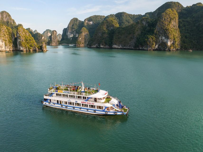 From Hanoi: Halong Bay 1 Day Trip Visit Cave, Island, Kayak - Sunset Party on the Cruise: Snacks, Wine, and a Slower Pace
