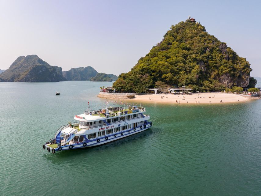 From Hanoi: Halong Bay Day Trip w/ Cave, Island & Kayak - The onboard cruise and lunch, without the tourist-food vibe