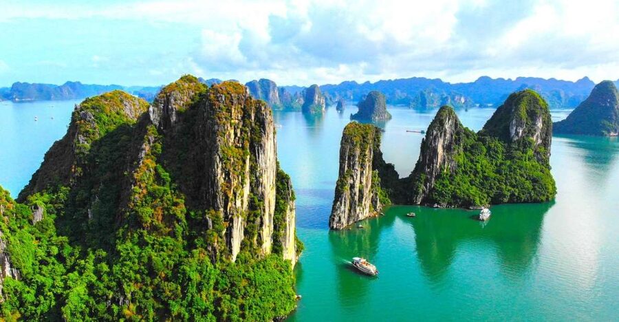 From Hanoi: Halong Bay Day Trip with Lunch and Transfers - Tuan Chau Harbor cruise time, plus lunch with the islands