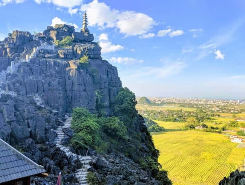 From Hanoi: Ninh Binh Bai Dinh or Hoa Lu, Trang An, Mua Cave - Thung Sen Lotus Walk, Pale Pink Blossoms in the Evening Light
