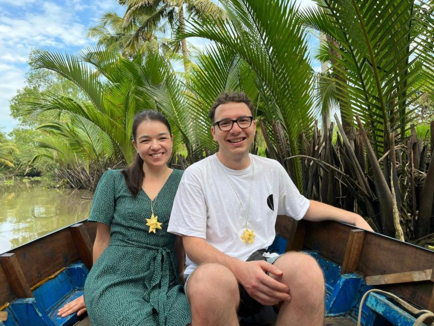 From Ho Chi Minh: Explore Mekong Delta & Vinh Trang Pagoda - Village walking, fruit gardens, and small-canal rowing