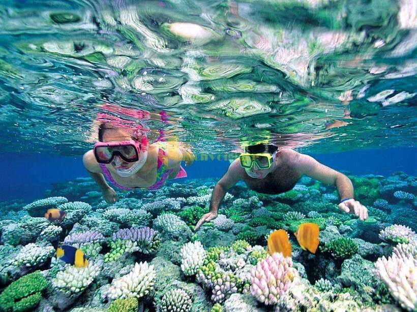 From Nha Trang: 3-Island Deluxe Tour with Lunch - Vinh San Ho swim break and snorkeling gear